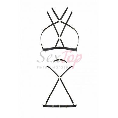 Портупея-стрепи Passion Exclusive KELIS BRA L/XL, black - фото товару 5