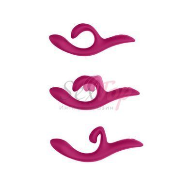 Смарт вибратор-кролик We-Vibe Nova Fuchsia, эргономичный, регулируемый угол наклона ствола &mdash;  фото товара 3