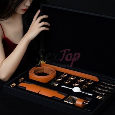 Набор для БДСМ для бондажа и ограничения красного цвета Bdsm4u &mdash;  фото товара 4
