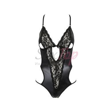 Боди с имитацией кожи и стрепами ASUNA BODY black L/XL Passion &mdash;  фото товара 3