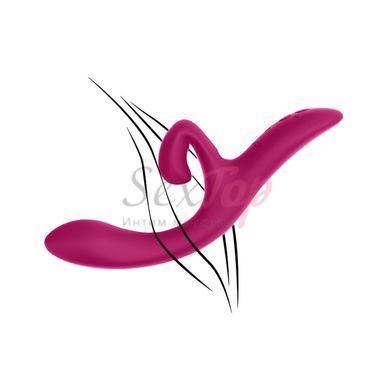 Смарт вибратор-кролик We-Vibe Nova Fuchsia, эргономичный, регулируемый угол наклона ствола &mdash;  фото товара 12