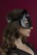 Маска кішечки Feral Feelings - Catwoman Mask, натуральна шкіра, чорна SO3406 фото 2