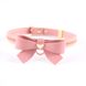 Повідець LOCKINK SEVANDA Love Heart Butterfly Leather Collar Set - Pink - SX0864 5