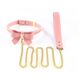 Поводок LOCKINK SEVANDA Love Heart Butterfly Leather Collar Set - Pink - SX0864 1