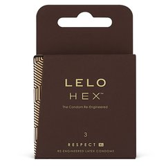 Презервативы LELO HEX Condoms Respect XL 3 Pack, тонкие и суперпрочные, увеличенный размер SO8132 фото