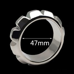Фиксаторы для пениса Stainless Steel Cock Ring with gearwheel Large IXI61506 фото