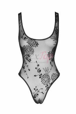 Боди Noir Handmade F242 Tulle body with patterned flock embroidery - S &mdash;  фото товара 6