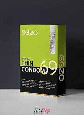 Тонкі презервативи EGZO Thin (упаковка 3 шт) SO3062 фото