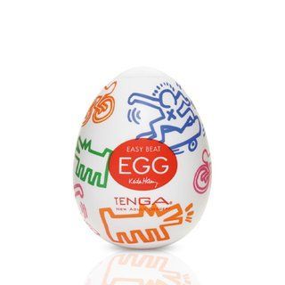 Мастурбатор-яйце Tenga Keith Haring Egg Street - фото товару 1