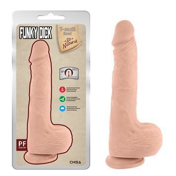Фалоімітатор реалістичний на присосці тілесного кольору Chisa Funky Dick - фото товару 1