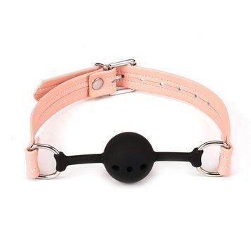Кляп Liebe Seele Dark Candy Pink Ball Gag,  - 1