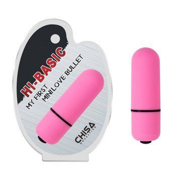 Вибропуля для клитора розовая Chisa My First Mini Love Bullet, Розовый - 1