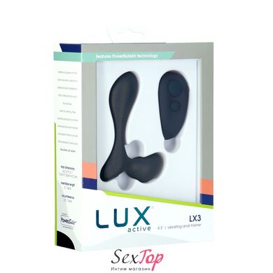 Вибромассажер простаты Lux Active LX3 Vibrating Anal Trainer, пульт ДУ SO6836 фото
