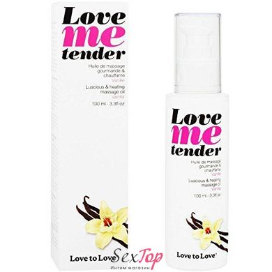 Массажное масло Love To Love - Love Me Tender, Vanille (100 мл), аромат ванили, без парабенов SO1614 фото