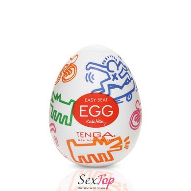 Мастурбатор-яйцо Tenga Keith Haring Egg Street SO1649 фото