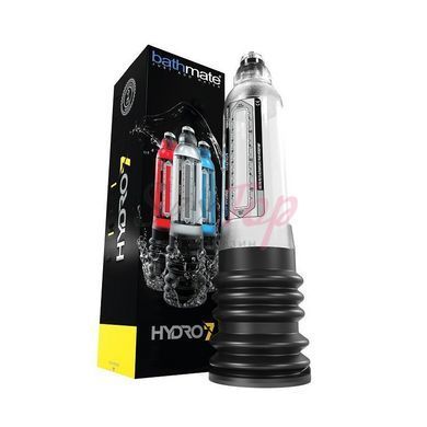 Гідропомпа Bathmate Hydro 7 Clear, для члена довижной от 12,5 до 18см, діаметр до 5см - фото товару 4