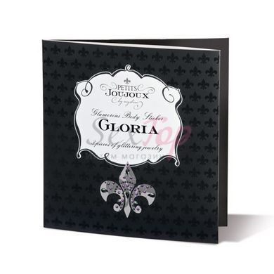 Пестіс з кристалів Petits Joujoux Gloria set of 3 - Red, прикраса на груди та вульву - фото товару 2