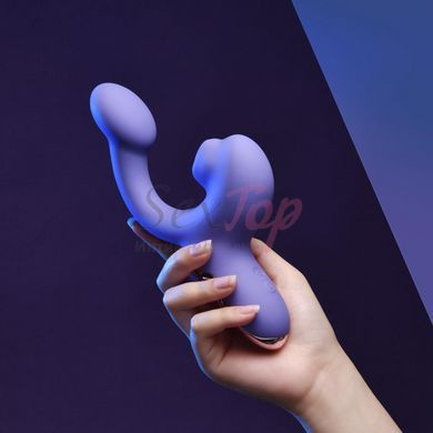 Смарт-вібратор Magic Motion Ponder Purple, подвійна стимуляція, віброяйце+язичок для клітора - фото товару 7