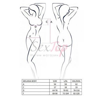 Боди MELANIA BODY black S/M - Passion &mdash;  фото товара 5