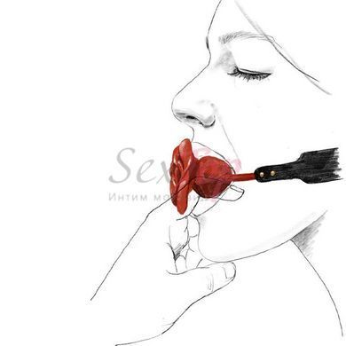 Роскошный кляп в виде розы Zalo - Rose Ball Gag, двойное использование,  - 5