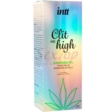 Збуджувальний гель для клітора Intt Clit Me On High Cannabis Oil 15 мл, сильна стимуляція - фото товару 3