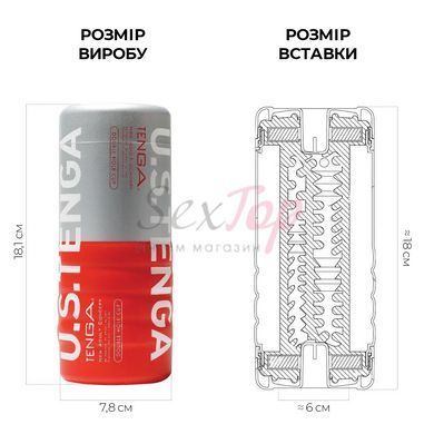 Мастурбатор Tenga US Double Hole Cup (двосторонній великий) з двома незалежними каналами - фото товару 2