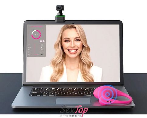 4К вебкамера зі штучним інтелектом Lovense WebCam, для стріму, активація чайовими SO8621 фото
