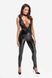 Комбинезон Noir Handmade F298 Libido Deep-V catsuit with collar and pearl chain - L &mdash; фото 1 из 8