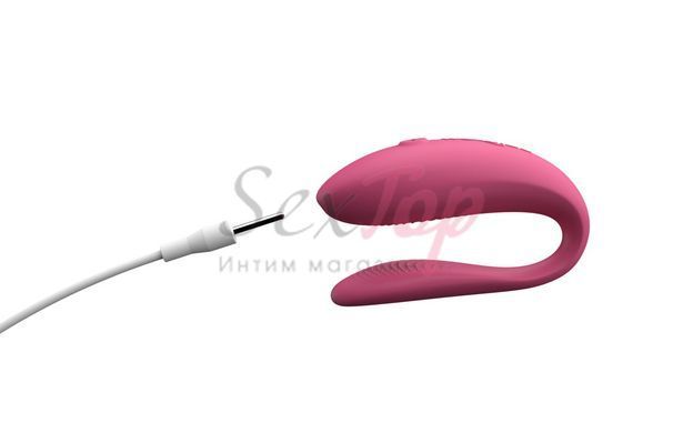 Смарт-вібратор для пар We-Vibe Sync Lite Pink, 10 віброрежимів, можна поєднувати з проникним сексом - фото товару 5