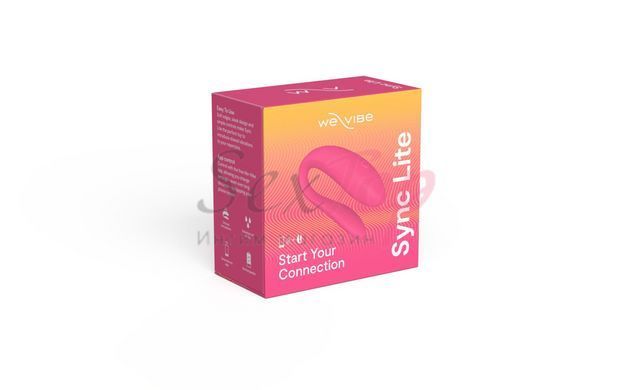 Смарт-вібратор для пар We-Vibe Sync Lite Pink, 10 віброрежимів, можна поєднувати з проникним сексом - фото товару 9