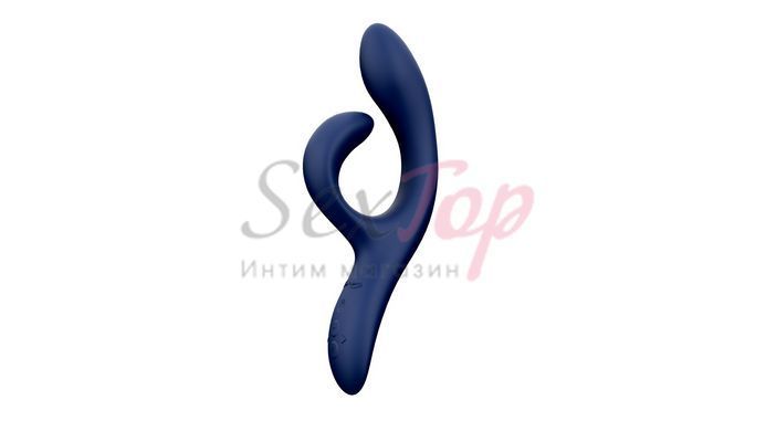 Смарт вибратор-кролик We-Vibe Nova Midnight Blue, эргономичный, регулируемый угол наклона ствола &mdash;  фото товара 2