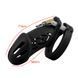 Пояс вірності для чоловіків Silicone Chastity Cage Black Standart чорний &mdash; фото 2 з 2