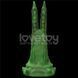 Подвійний вібратор монстр на присосці зеленого кольору Lovetoy Savage Charm Double Claw &mdash; фото 4 з 15