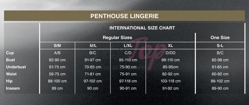 Боди Penthouse Under My Spell XL Black, длинные рукава, рисунок перевернутая лилия, глубокий вырез &mdash;  фото товара 4