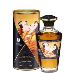 Разогревающее масло Shunga Aphrodisiac Warming Oil - Caramel Kisses (100 мл) без сахара, вкусный SO2501 фото