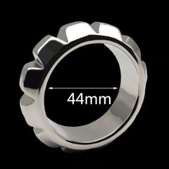 Фиксаторы для пениса Stainless Steel Cock Ring with gearwheel Medium IXI61505 фото