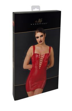 Платье Noir Handmade F364 Bombshell Lace-Up Mini Dress Red L &mdash;  фото товара 8