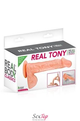 Фалоімітатор Real Body — Real Tony Flash, TPE, діаметр 3,5 см SO1893 фото