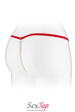 Трусики-стринги с жемчужной ниткой Fashion Secret VENUSINA Red SO2250 фото