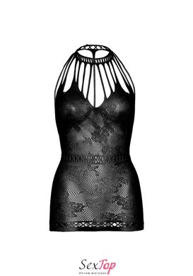 Ажурна сукня-сітка Leg Avenue Lace mini dress with cut-outs Black, one size SO7887 фото