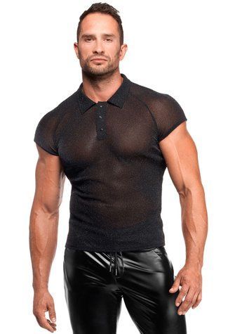 Чоловіче поло Noir Handmade H082 Onyx veil polo XXL - фото товару 1