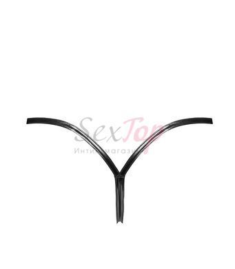 Трусики Noir Handmade P014 Dominae PVC panty with silver clasp XL &mdash;  фото товара 5