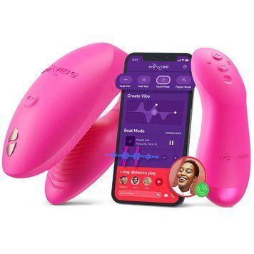 Смарт-вібратор для пар We-Vibe Chorus Pro Electric Pink,  - 1
