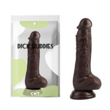 Фаллоимитатор реалистичный на присоске Sensual Cock коричневый, Коричневый - 1