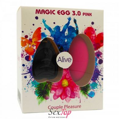 Віброяйце Alive Magic Egg 3.0 Pink із пультом ДУ AL40741 фото