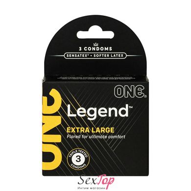 Презервативы ONE Legend Extra Large 3 шт, картонная коробка SX0781 фото