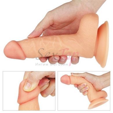 Фаллоимитатор на присоске реалистичный телесного цвета 7 The Ultra Soft Dude &mdash;  фото товара 2