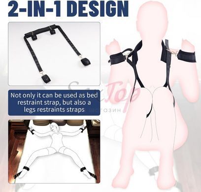 БДСМ-набір LOCKINK YEAHWOW Bed Restraint set - фото товару 2