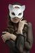 Маска кішечки Feral Feelings - Catwoman Mask, натуральна шкіра, біла SO3408 фото 1