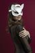 Маска кішечки Feral Feelings - Catwoman Mask, натуральна шкіра, біла SO3408 фото 2